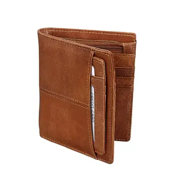 

Men's Genuine Leather Short Wallets with Insert Credit Card Holder Small Wallet Male Leather Wallet Short Slim Coin Purse