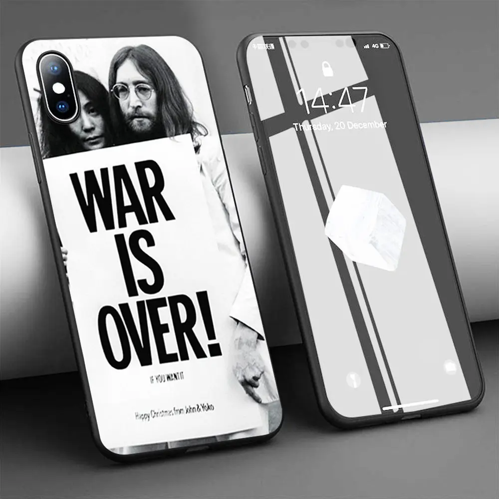 Чехол John Lennon war is over мягкий силиконовый чехол для телефона iPhone 11 Pro Max X 5S 6 6S XR XS 7 8 Plus