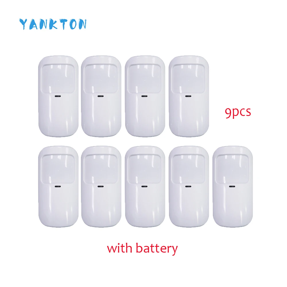 YK-009-P10-A-9pcs YANKTON новейший 433 МГц беспроводной анти-ПЭТ инфракрасный детектор wifi умный дом безопасности хост сигнализация PIR детектор движения и датчики - Цвет: YK-009-P10-A-9pcs