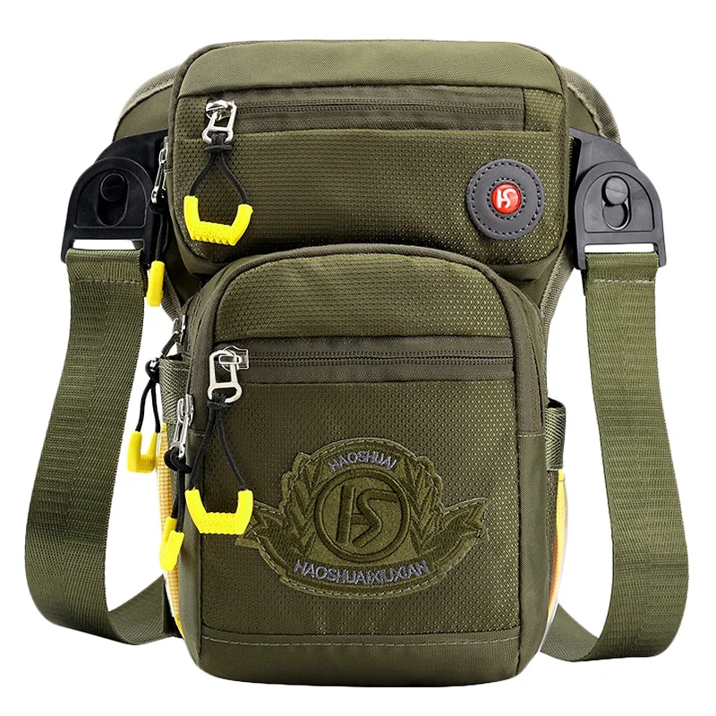 

Men Nylon Drop Leg Bag Hip Bag on the Thigh Handy Belt Hip Bum Pocket Casual Boys Waist Bags Crossbody Bags