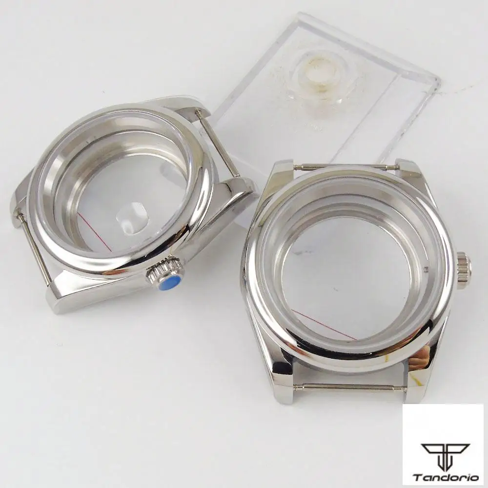 

36MM Watch Parts Sapphire Glass transparent Watch Case Fit NH35 NH36 Movement
