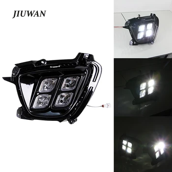 

For Kia Sorento 2015 2016 2017 2 Pcs 12V Car Headlight Daytime Running Light LED DRL Waterproof Fog Lamp Day Light Accessories
