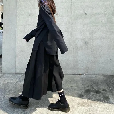 Design sense irregular long-sleeved Shirt Women