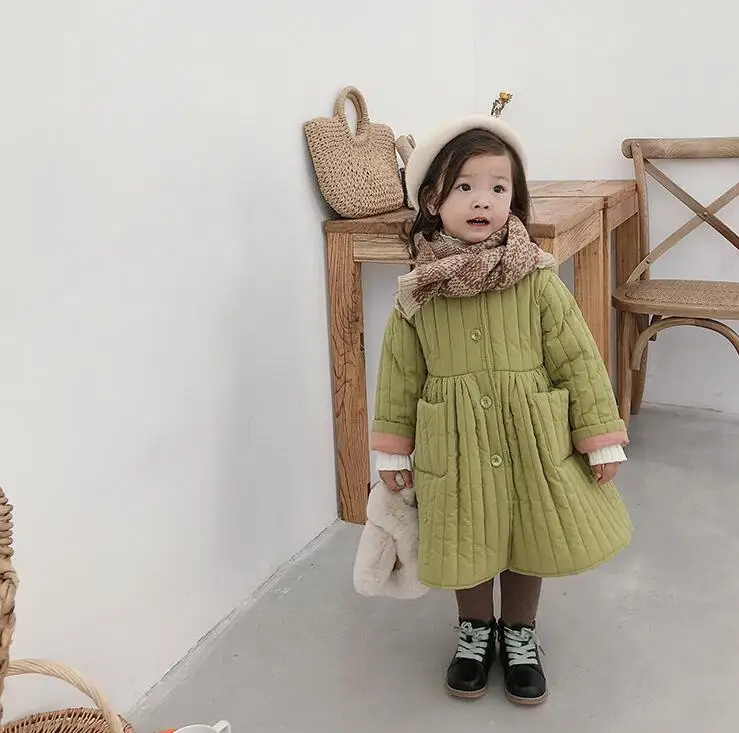 Новинка года; ; плотное пальто для девочек; зимняя длинная куртка для девочек; 1-6 лет; HJ136