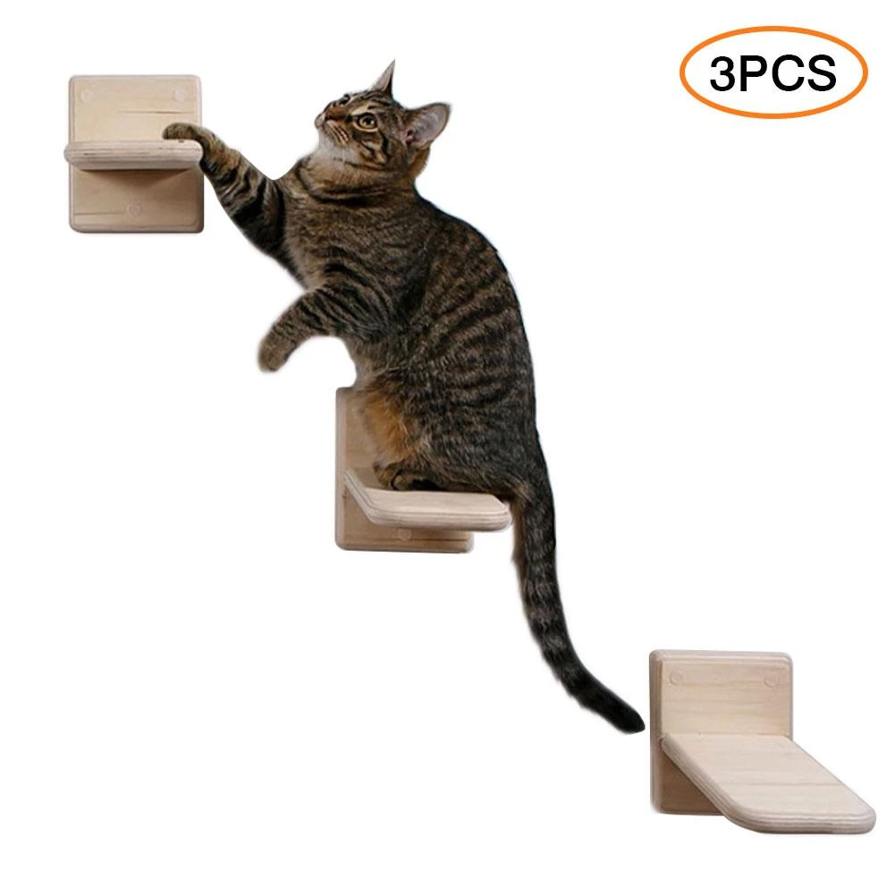 Cat house Cat wooden set Cat house on a wall Cat shelf Decoration on a wall Free shipping Cat playground Cat step Christmas gift Pet toy 