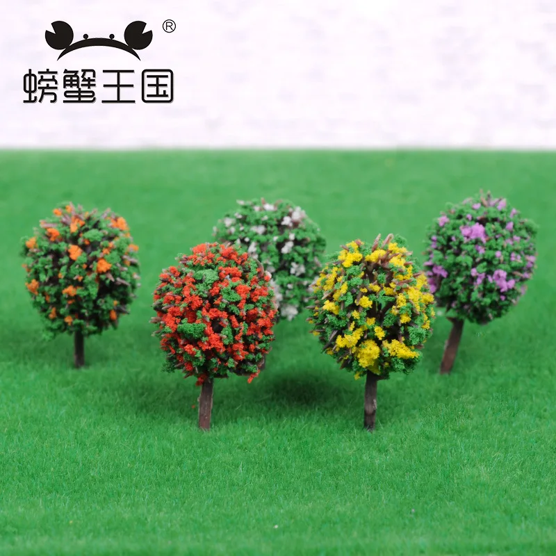  DIY Architecture Sand Table Model Material Scene for Making Model Tree Finished Product Tree round 