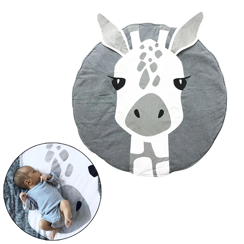 Детский коврик для ползания, для упражнений, для прогулок, толщина 2,5 см, для новорожденных, мягкий ковер, рисунок с животными, Детский ковер для ползания