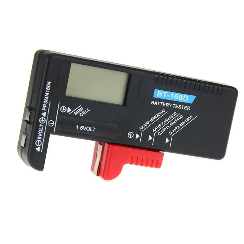 Тестер электронный измеритель тестеры измерения проверки для 9 в 1,5 в AA AAA Батареи Метр дропшиппинг BT168D Smart lcd цифровой аккумулятор