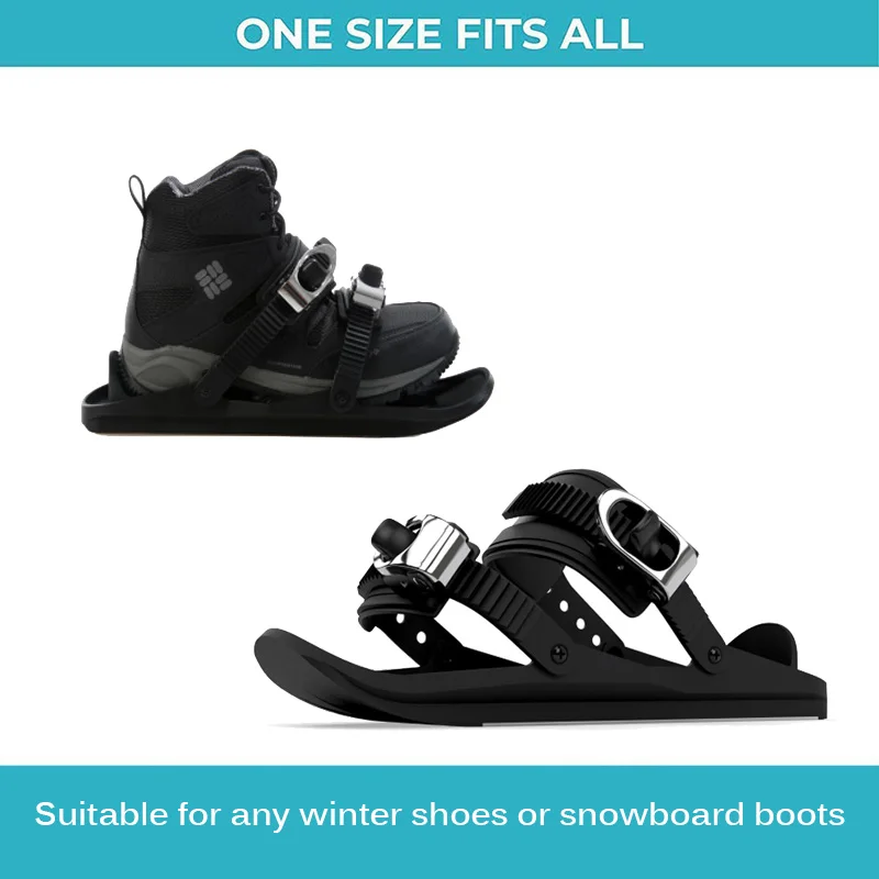 Лыжные коньки; обувь для катания на лыжах; Короткие мини-ботинки для катания на лыжах с регулируемыми креплениями; удобные для хранения