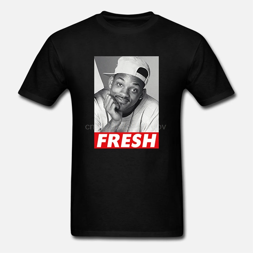 BTVE Fresh Prince of Bel-Air Will Smith Humor Sports Black T Shirt | Мужская одежда