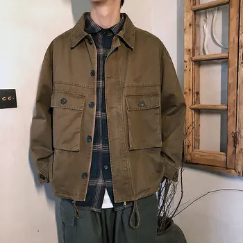 

Pocket Clothes Design Loose Nice Coat Men's Jacket Stranger Things Sportswear Streetwear Gym Harajuku Hip Hop Jaqueta Masculina