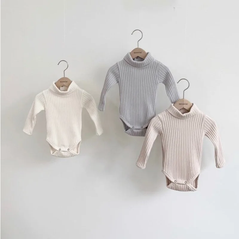 Bodysuit Baby Turtleneck Boys Baby Bodysuit Spring Infant Baby