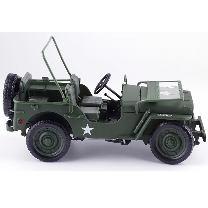 1:18 Модель джипы старая мировая война II Willys транспортные средства сплав модель автомобиля для детей игрушки подарки