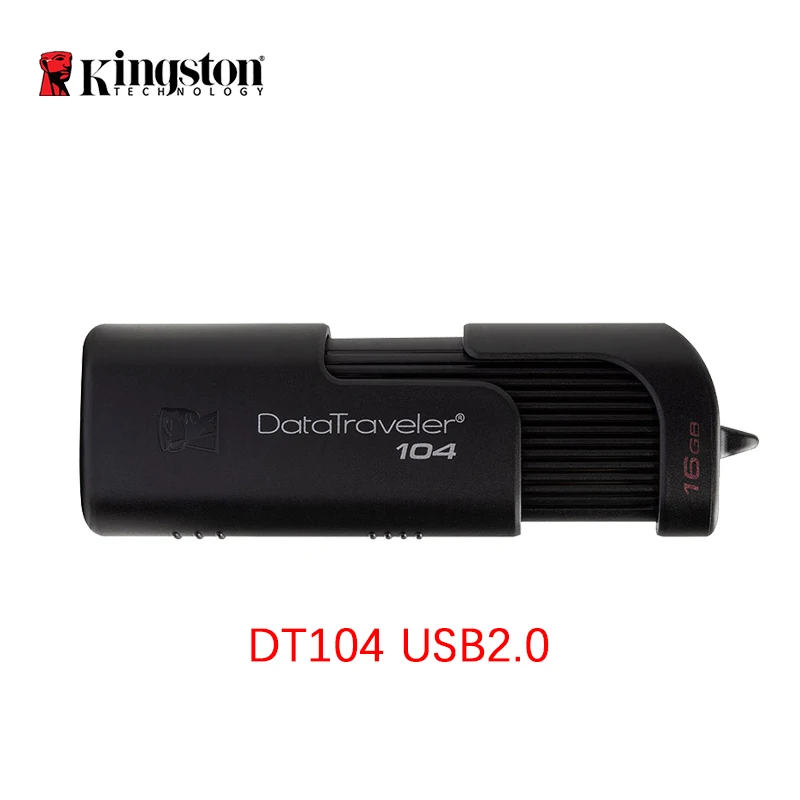 DT104 Kingston DT50 USB 3,0 USB флеш-накопитель 16 ГБ флеш-накопитель 128 ГБ 32 ГБ флеш-накопитель 64 Гб металлическая ручка-накопитель DT104 USB2.0 карта памяти U - Цвет: DT104
