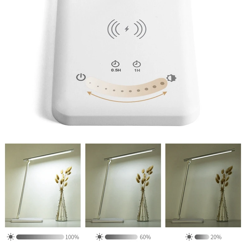 LED reading table lamp touch charging lamp dimming color warm living room bedroom study desktop lighting 5V