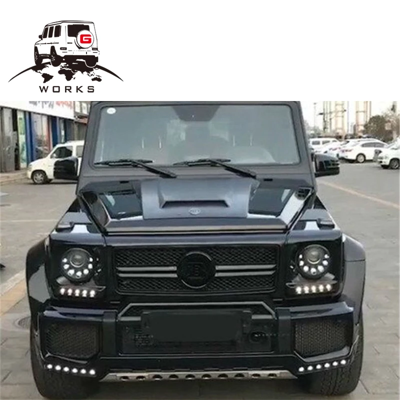 G класс светодиодные дневные ходовые огни подходит для W463 G500 G55 G63 G65 90- дневные огни серебристого и черного цвета