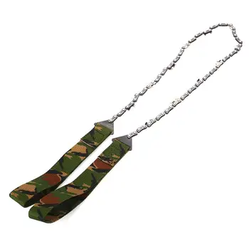 

Durable Stainless Steel Camouflage Hiking Line Saw Chain Saw Chains Cutter Rope Outdoor Emergency Survival Equipment Wire Saw