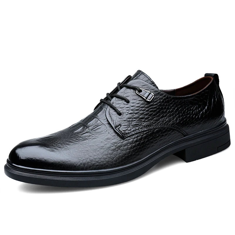 

Fashion Business shoes Genuine leather formal shoes mens dress shoes Black oxford shoes for men shoes leather chaussure homme