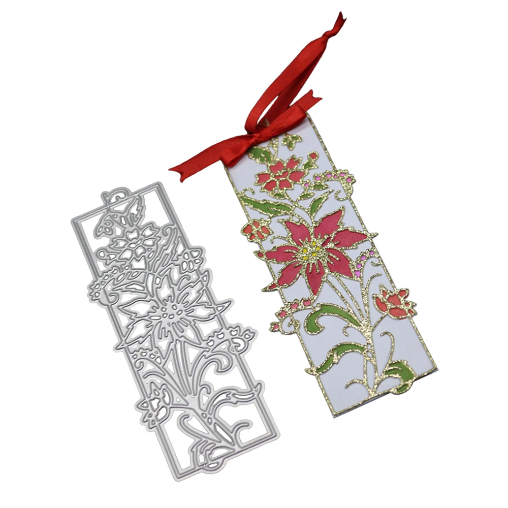  Flower Bookmark Metal Cutting Dies Paper Cards Cut Dies Stencils DIY Invitation Scrapbooking Photo  - 4.0001E+12