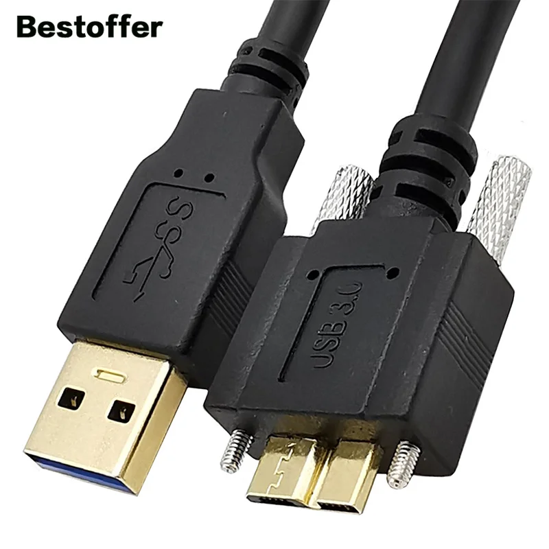 Высокоскоростной кабель для передачи данных с позолоченным разъемом USB 3 0 A Male-Micro