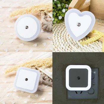 

LED Night Light Sensor Control Night Lamp Energy Saving LED Sensor Lamp US Plug Nightlight for Children Bedroom Home Decoration
