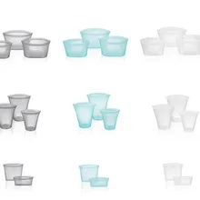 3 шт на молнии сверху контейнеры силиконовая сумка для хранения самозапечатывающаяся силиконовая чаша холодильник еда герметичный мешок Свежий для кухни