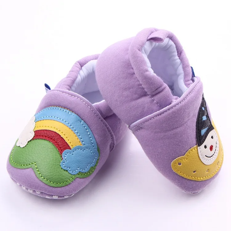 Детская обувь с мультипликационным принтом; детская обувь без шнуровки; обувь для маленьких девочек; весенне-Осенняя обувь для малышей; хлопковая детская обувь для детей 0-18 месяцев