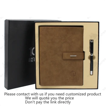 

Customization Simple Loose-leaf Notebook Set Gift Box Printed Logo Business Advertising Gifts Office Schools Supplies Stationery