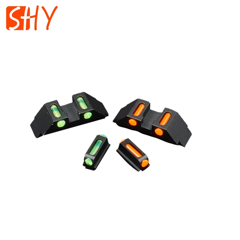 GLOCK Pistol ACCESSORIES PARTS Steel Fiber Optic Front Sight Rear for G17 G19 G22 G23 G24 G26 G27 G33 G34 G35 G38 G39 G43 | Спорт и