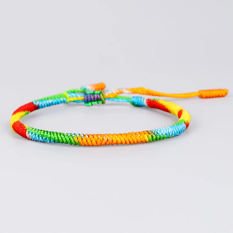 Тибетский буддийский браслет ручной работы с узлами для женщин и мужчин