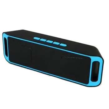 

Portable Outdoor Column Wireless Bluetooth Speaker Dual Horn Bass Subwoofer AUX TF Card U Disk Loudspeaker For PC Phone