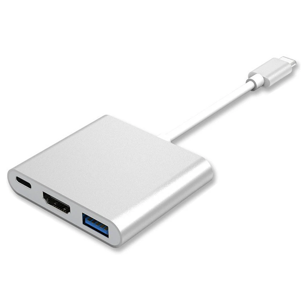 MacBook 2015/2016 Adaptateur USB-C vers HDMI USB C 3.1 Type C mâle vers HDMI alaxy s8/s8 Plus Etc pour MacBook Pro 2017 4K supporté Chromebook Pixel ASUS Noir 