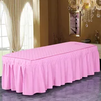 Drap de lit en coton gaufré pour table de massage, couverture générale haut de gamme, doux pour la peau, salon, spa, document pur, beauté, quatre saisons 3