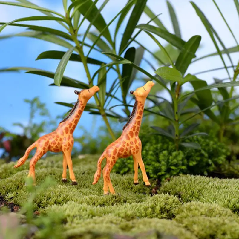 1pcポータルミニチュアキリン鹿ラブリー動物ガーデンホーム装飾リトルミニおもちゃdiyアクセサリー盆栽フィギュア|フィギュア & ミニチュア| -
