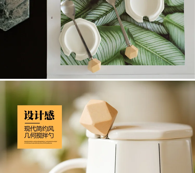 OUSSIRRO, Пара керамических кофейных кружек, корона, чай, молоко, чашка с крышкой и ложкой, креативный подарок на свадьбу, годовщину