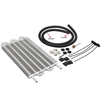 

Assembly Engine Oil Cooler Set Car Truck Air Conditioner Transmission Durable Tube Condenser Hose Aluminium Alloy Kit Universal