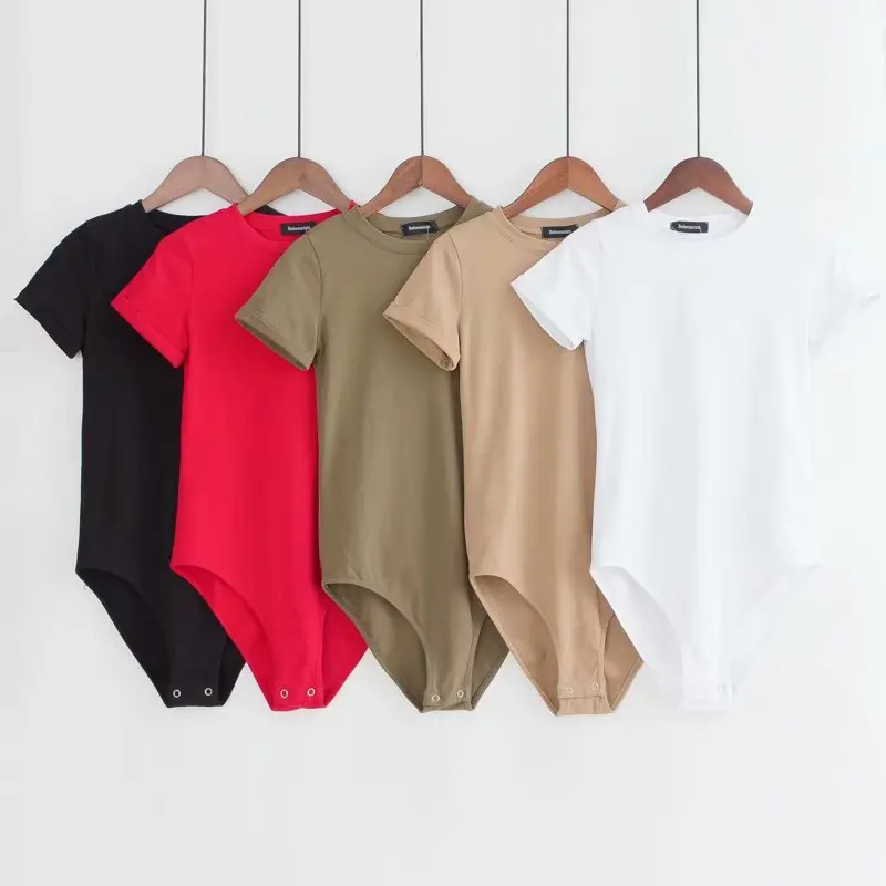 Хлопковая футболка с коротким рукавом круглым вырезом и | Женская одежда