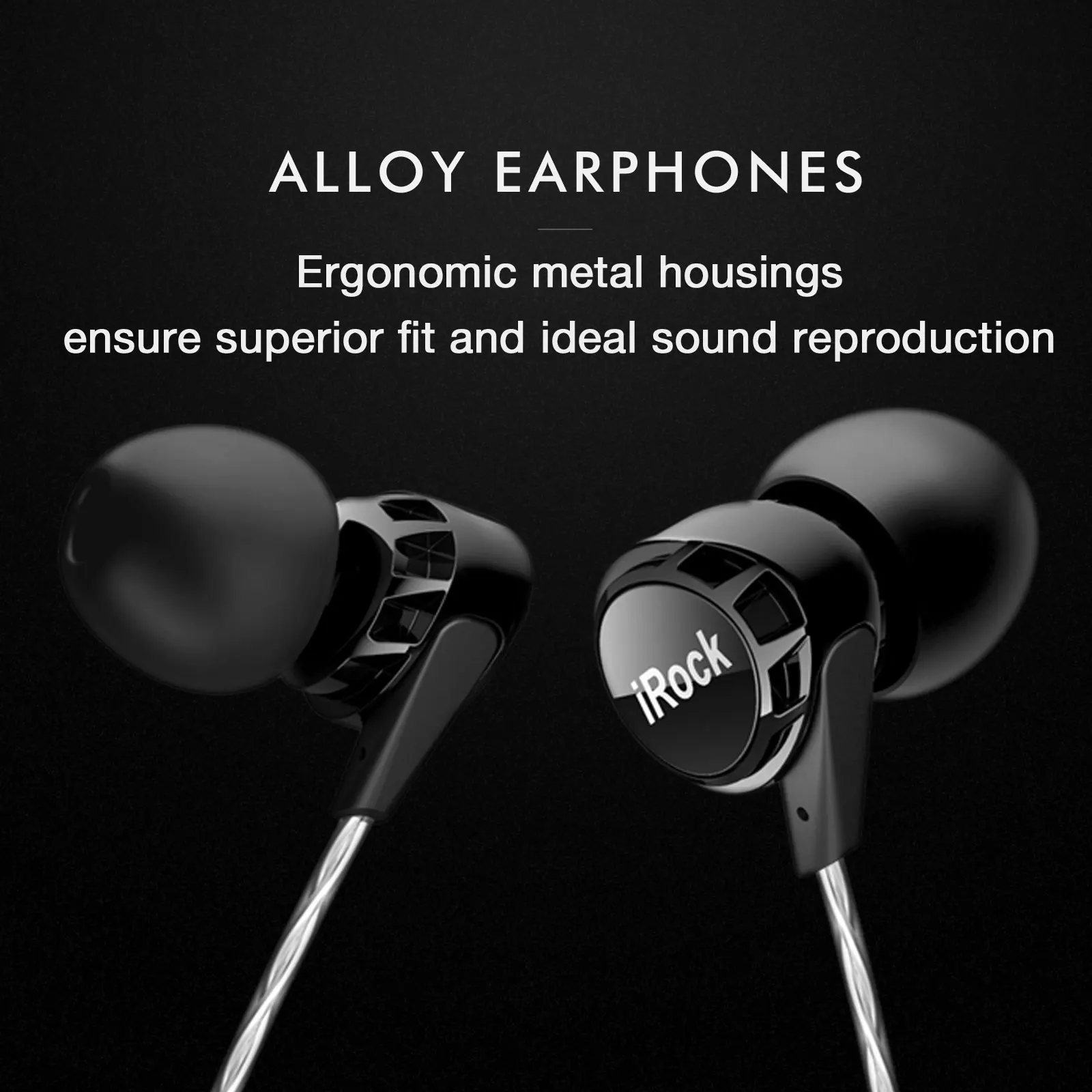 In-Ear Earphones with Mic Hifi Monitor Headset Dual Drivers Wired Music Sport Earbuds with Microphone 3.5mm