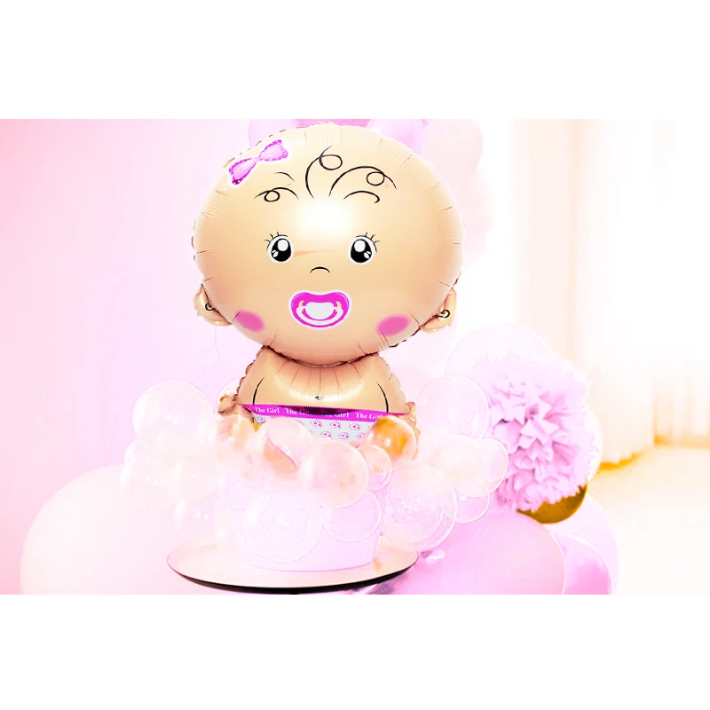 21pcs Baby Shower Foil Transparent Latex Balloons Set Birthday Party Decorations Its a Boy Girl Christening Supplies BabyShower