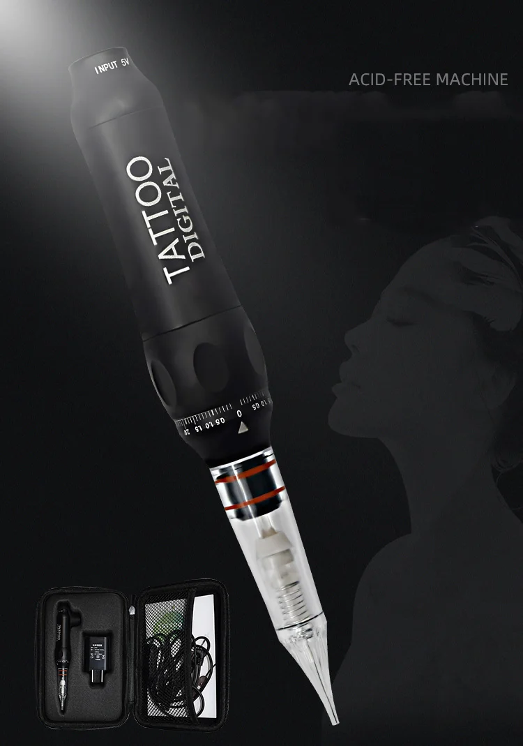 Derma роторная Татуировка цифровая машина безкислотная ручка для перманентного макияжа бровей губ МТС микроблейдинг DIY набор с иглой татуировки