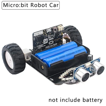 

Micro:bit Programmable Robot Car Kit Obstacle Avoidance Graphical Programming Smart Robot Car Ultrasonic sensorfor Micro:bit