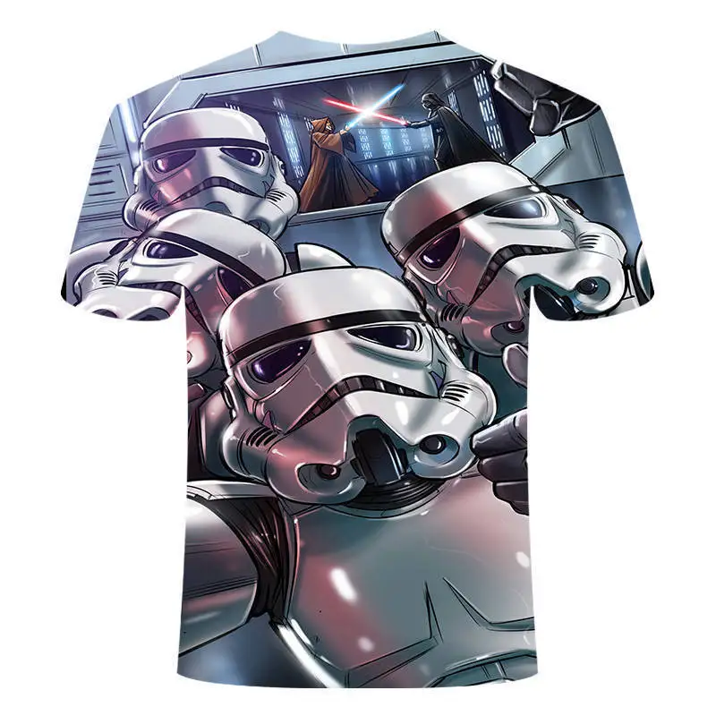 

Men's t shirt Star Wars Robot 3d Short Sleeve Printing Male tshirt summer top mens tee t-shirt