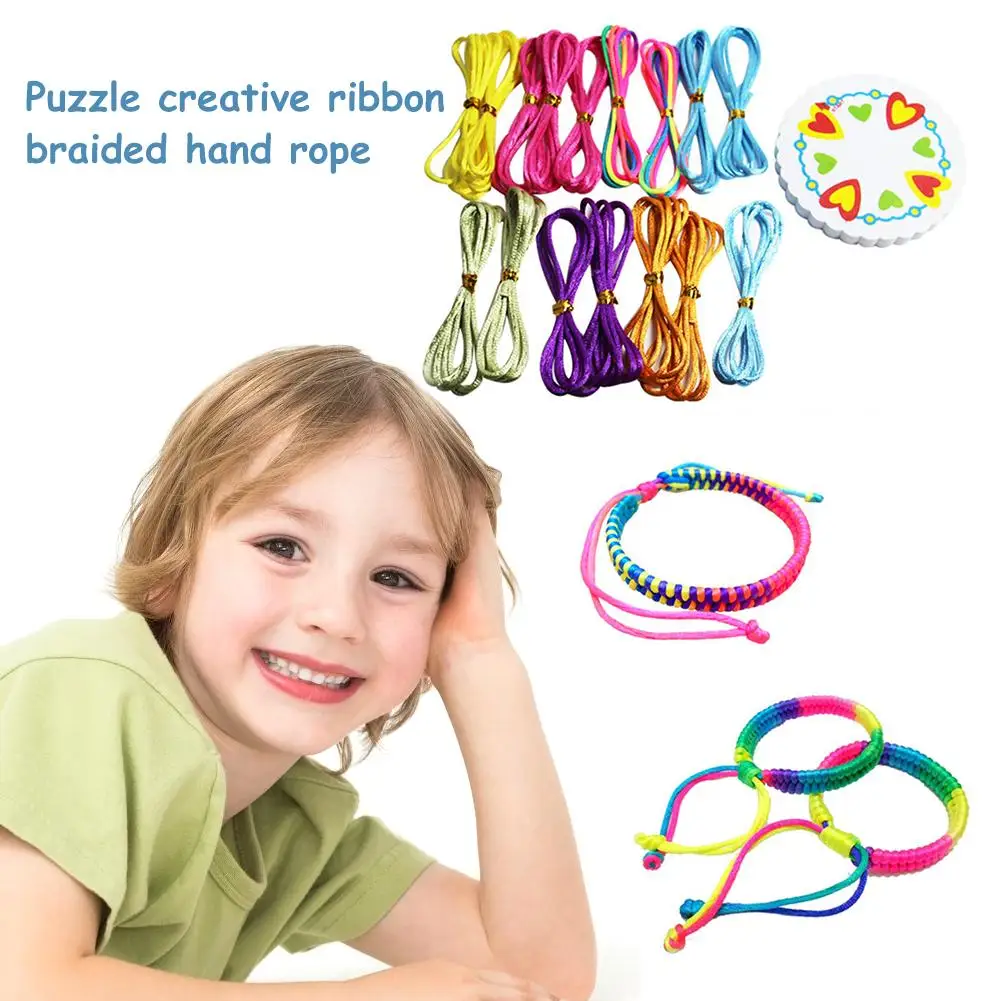 DIY игрушки головоломка лента для творчества тканые ручные веревки ювелирные изделия для создания детей