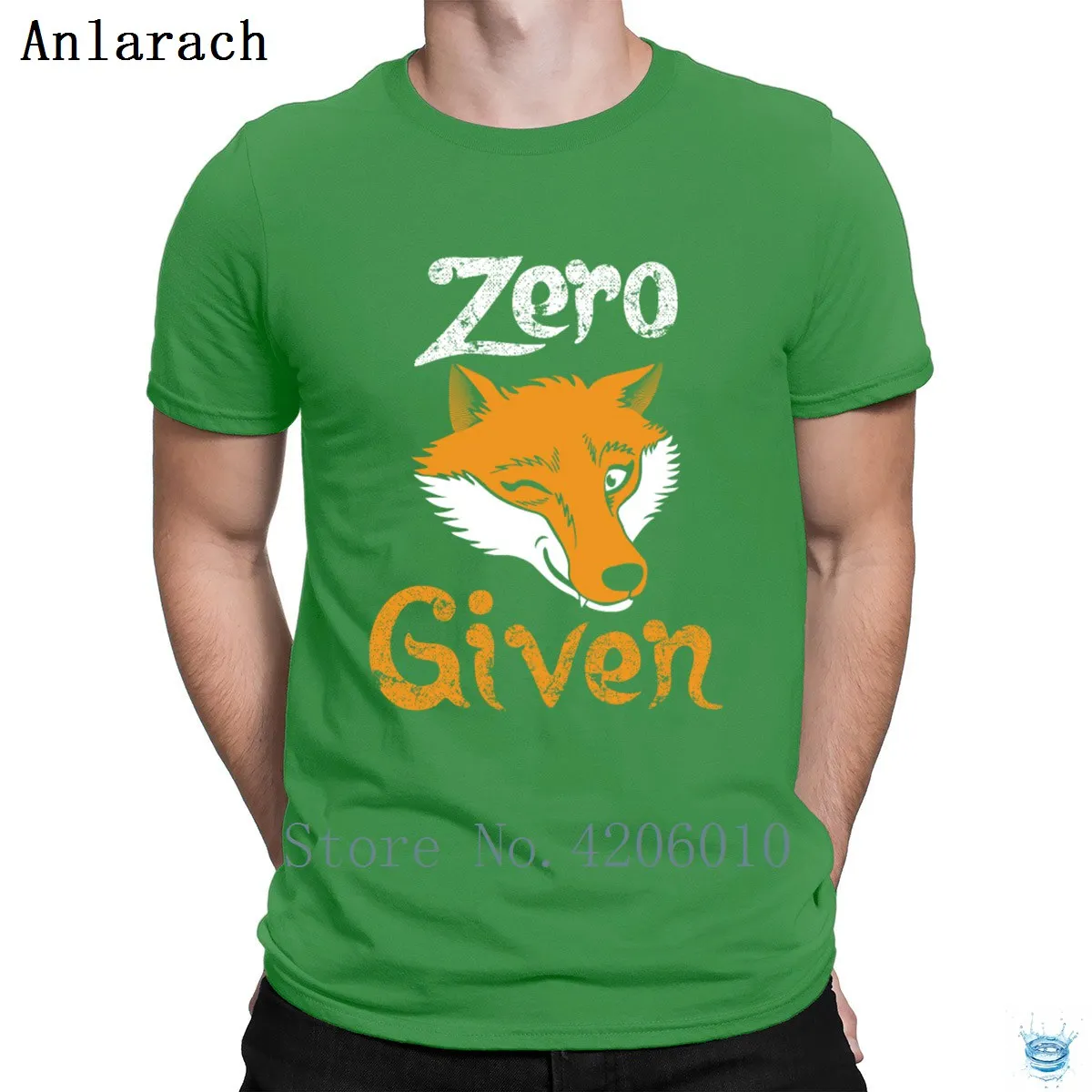 Zero Fox Given Wordplay Pun Apathy Indifference футболка сумасшедшая Хлопковая мужская футболка с принтом летняя стильная анларовая Юмористическая футболка