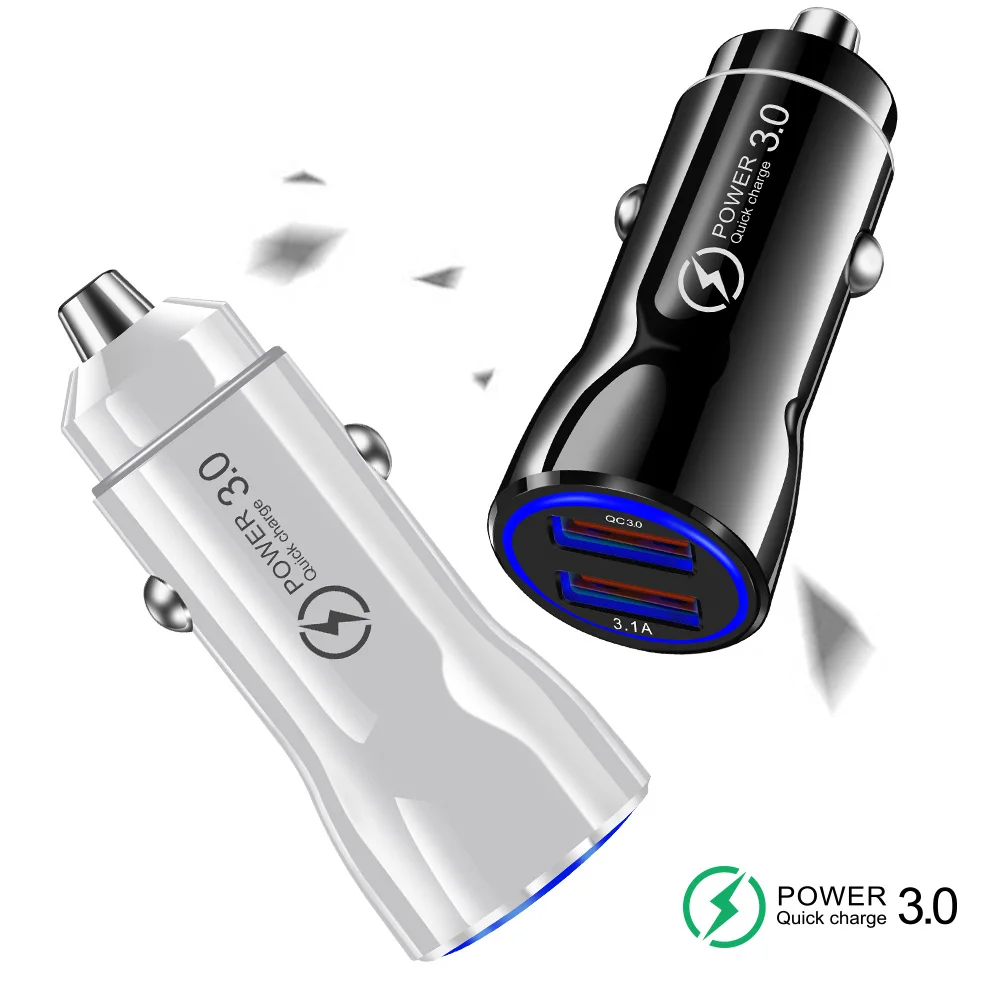 Автомобильное зарядное устройство с двумя usb портами 5 В 3 0 А|Зарядные устройства|