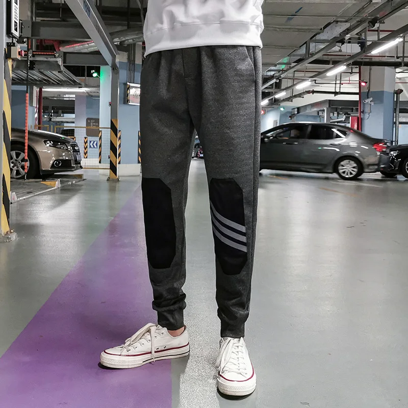 Grey VOGUELEO, новые осенние штаны, Брендовые спортивные костюмы для мужчин, спортивные штаны, мужские брюки для бега, спортивная одежда, высококачественные облегающие штаны для тела - Цвет: Grey