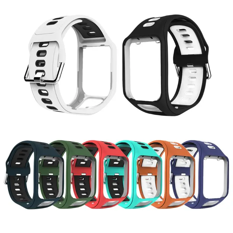 

Breathable Silicone Watchband Wrist Strap Bracelet Replacement for TomTom Spark/Runner 2/3/Adventurer Series Watch Accessories