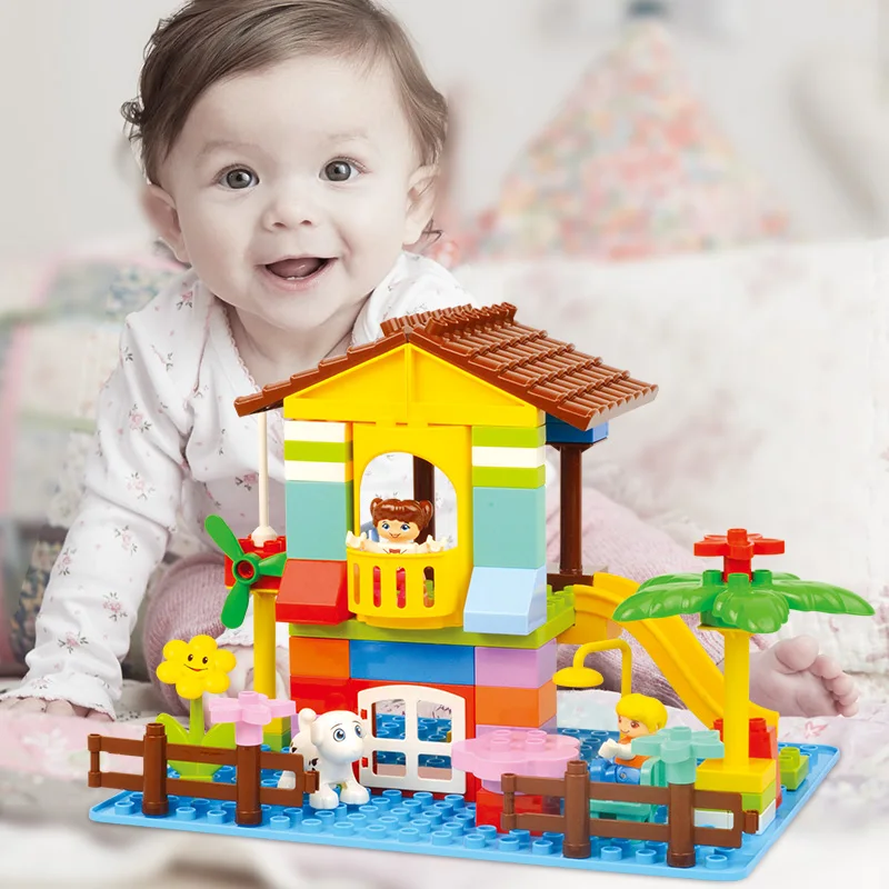 

Building Blocks 70 Pcs DIY Toys for Children Amusement Park Marble Run Maze Balls Track Toys Kids Educational Block