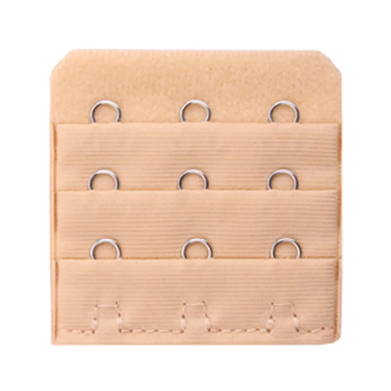 Beige 6 шт., расширители бюстгальтера, 3 ряда, 3 крючка, смесь хлопка, регулируемое нижнее белье, удлиненный бюстгальтер, застежка-крючок, соединитель, аксессуары для бюстгальтера - Цвет: Beige