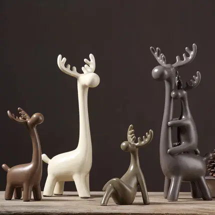 

Giraffe Decoration Northern European-Style Deer Home Accessories Bookcase Bookshelf Furnishings Furniture Wine Cabinet Decoratio